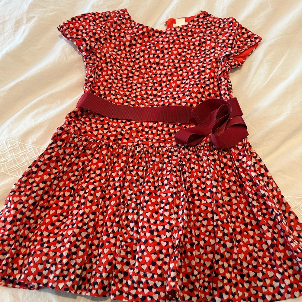 Crewcuts size 4, orange hearts dress